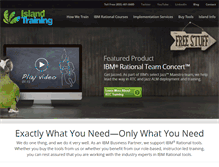 Tablet Screenshot of islandtraining.com